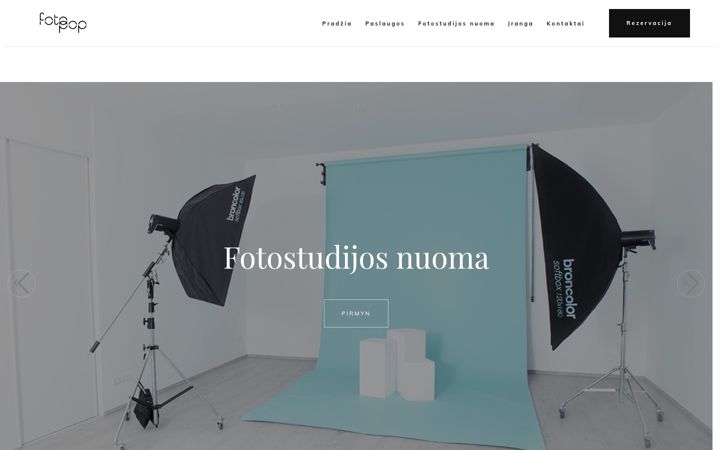 Snímek obrazovky fotopopstudija.lt