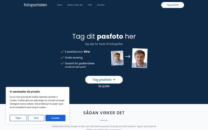 Screenshot of fotoportalen.dk