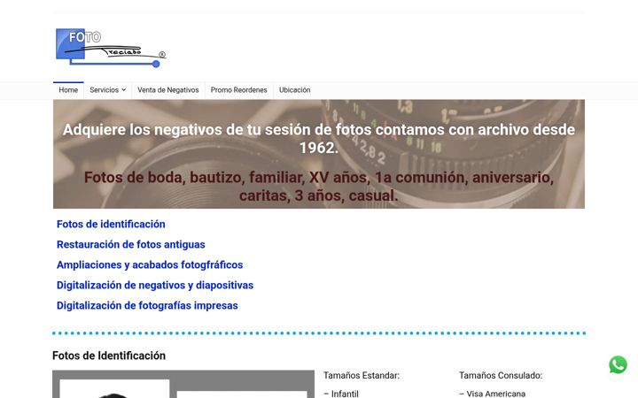 Screenshot of fotopreciado.com