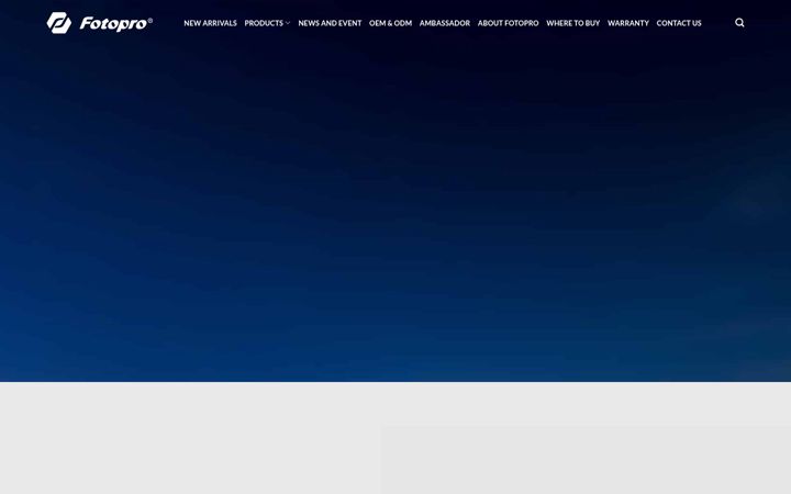 Screenshot of fotopro.com