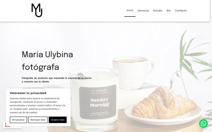 Screenshot of fotoprobymaria.com