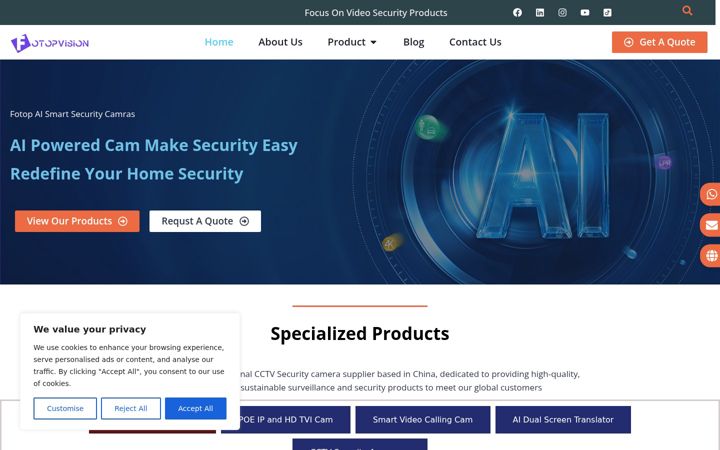 Screenshot of fotopvision.com