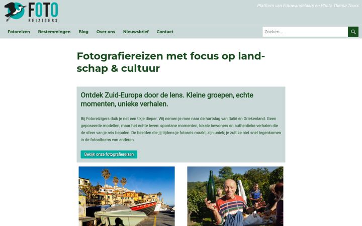 Screenshot of fotoreizigers.nl