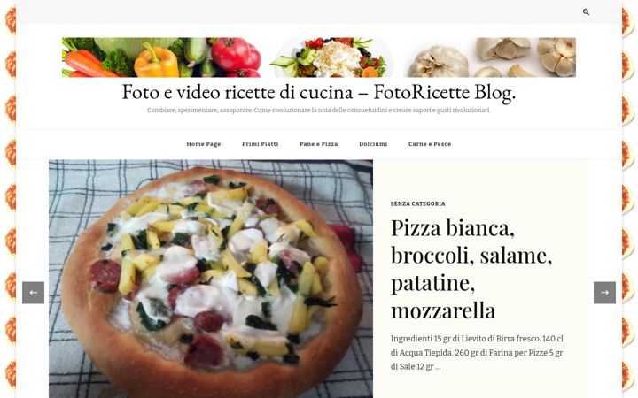 Screenshot of fotoricette.it