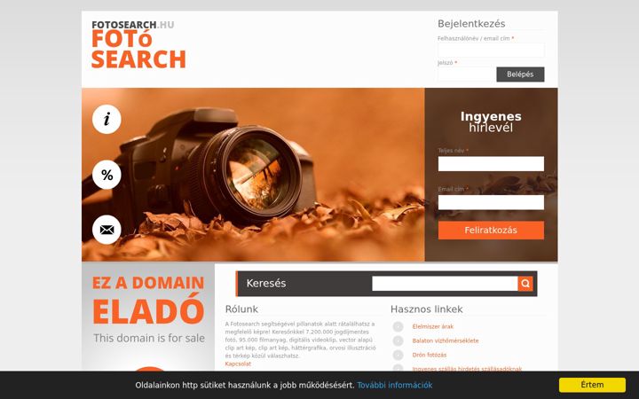 Screenshot of fotosearch.hu