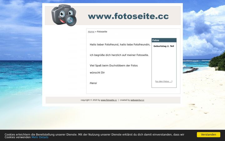 Screenshot of fotoseite.cc