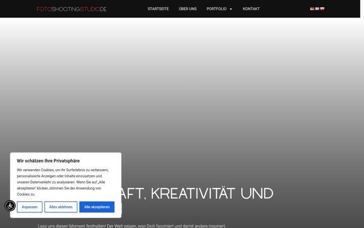 Екранна снимка на fotoshootingstudio.de