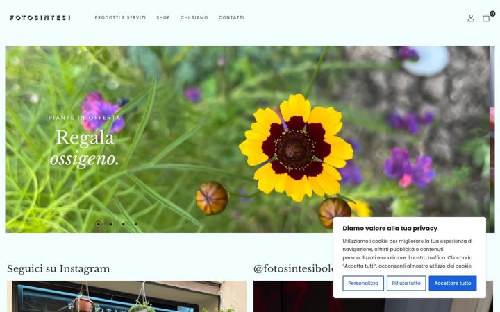 Screenshot of fotosintesibologna.it