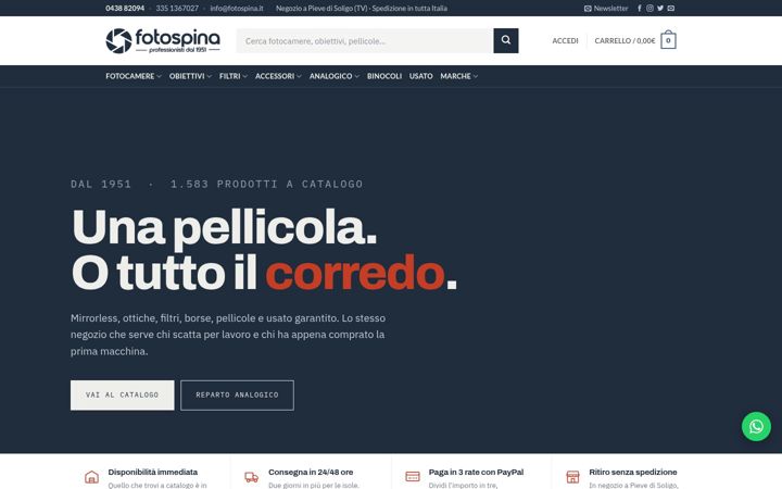Screenshot of fotospina.com
