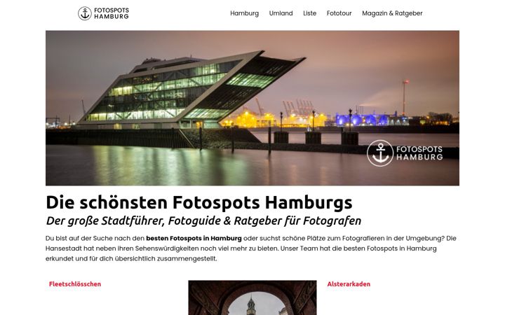 Screenshot of fotospots-hamburg.de