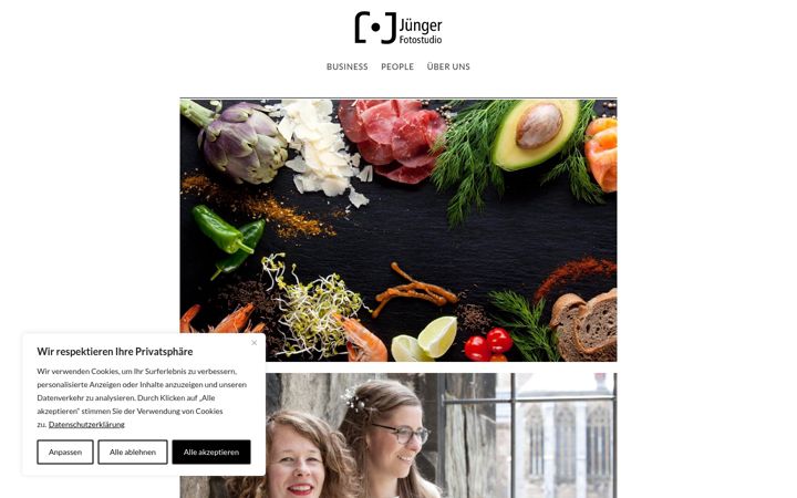 Snimka zaslona za fotostudio-juenger.de
