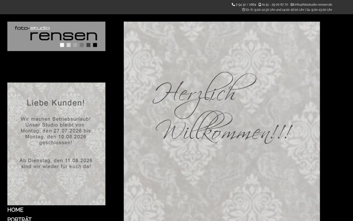 Snimka zaslona za fotostudio-rensen.de
