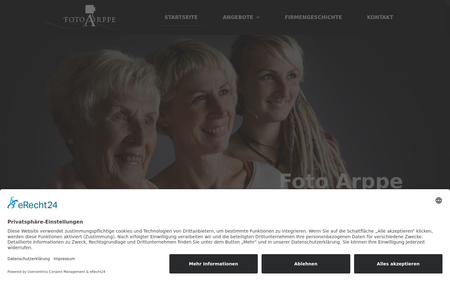 Ekrānuzņēmums ar piekrišanas baneri, kas tika rādīts pirms jebkādas mijiedarbības
