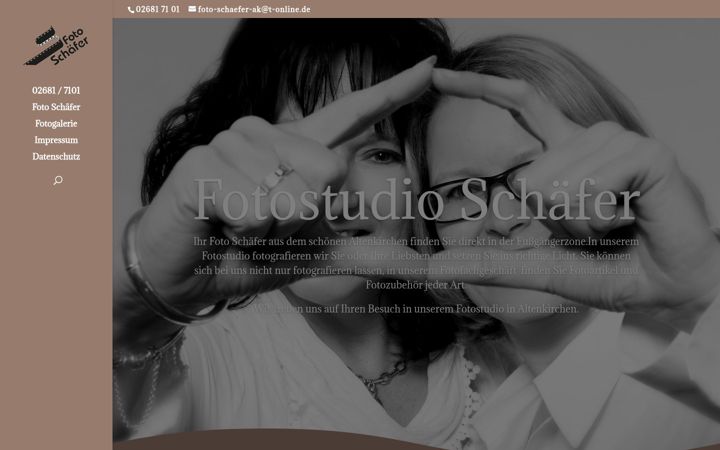 Screenshot of fotostudio-schaefer-altenkirchen.de