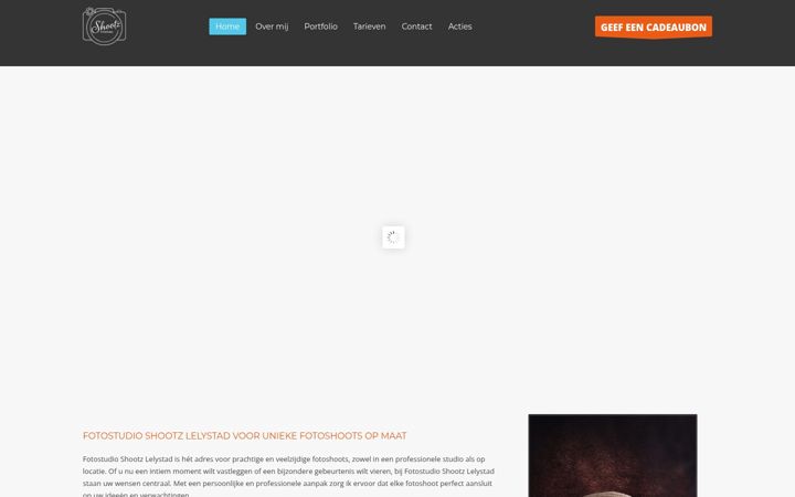 Screenshot of fotostudio-shootz.photography