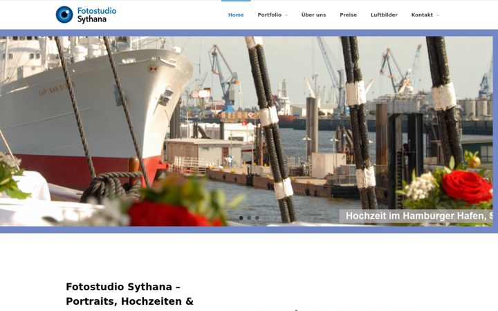 Screenshot of fotostudio-sythana.de