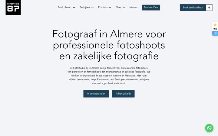 Screenshot of fotostudio87.nl