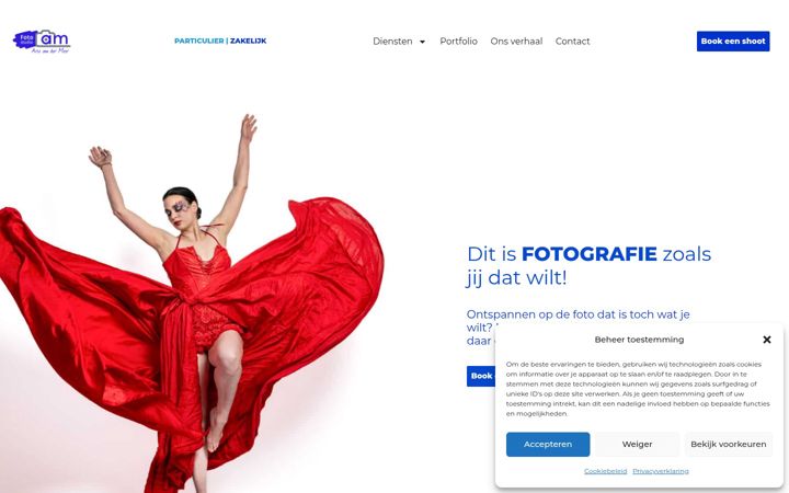 Screenshot of fotostudioam.nl