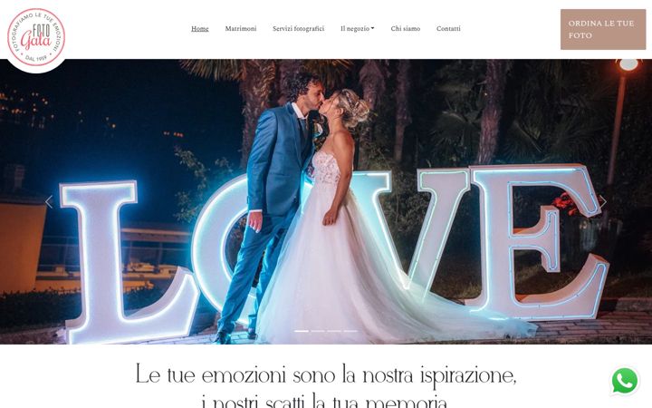 Screenshot of fotostudiogala.it