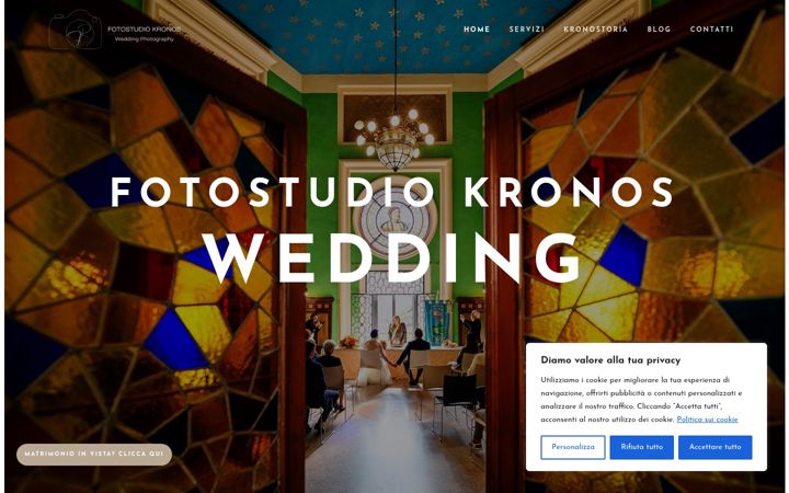 Screenshot of fotostudiokronos.it