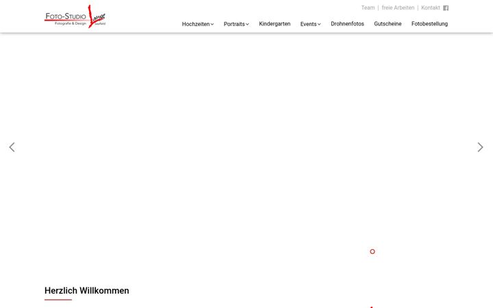 Screenshot of fotostudiolange.de
