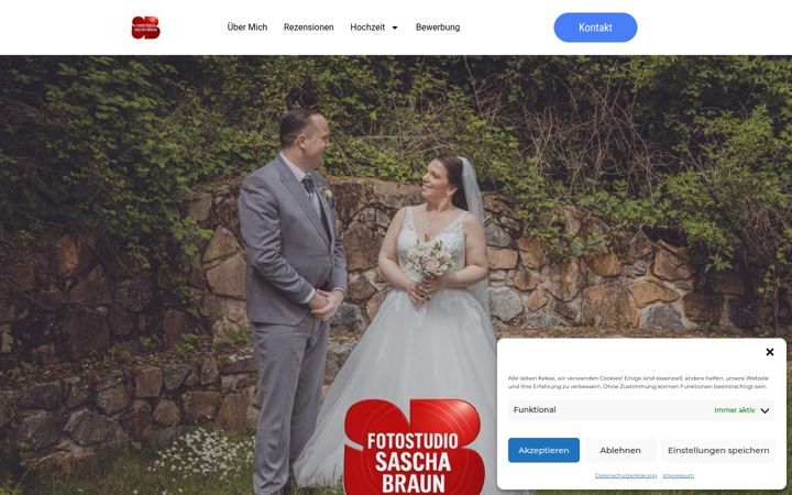 Screenshot of fotostudiosaschabraun.de