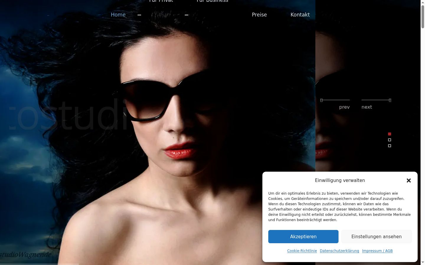 Capture d'écran de la bannière de consentement affichée avant toute interaction