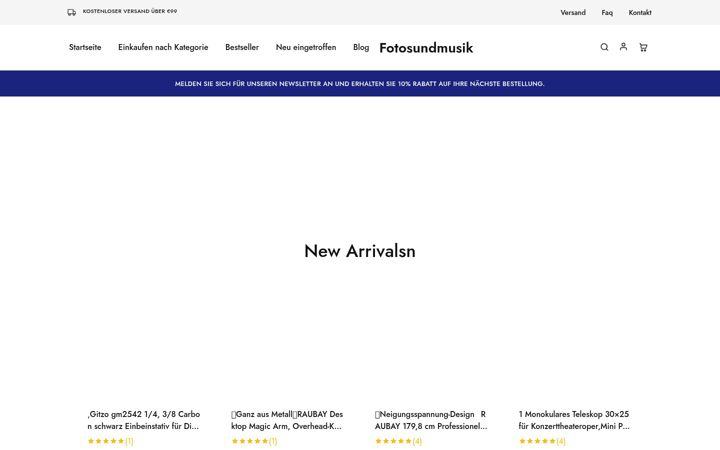 Screenshot of fotosundmusik.de