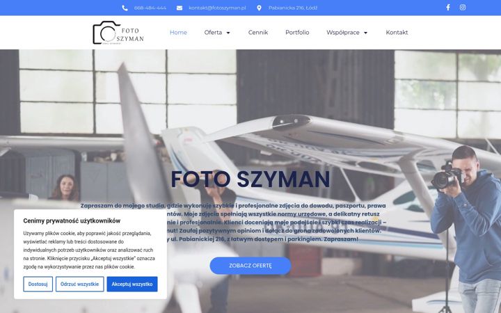 Screenshot of fotoszyman.pl