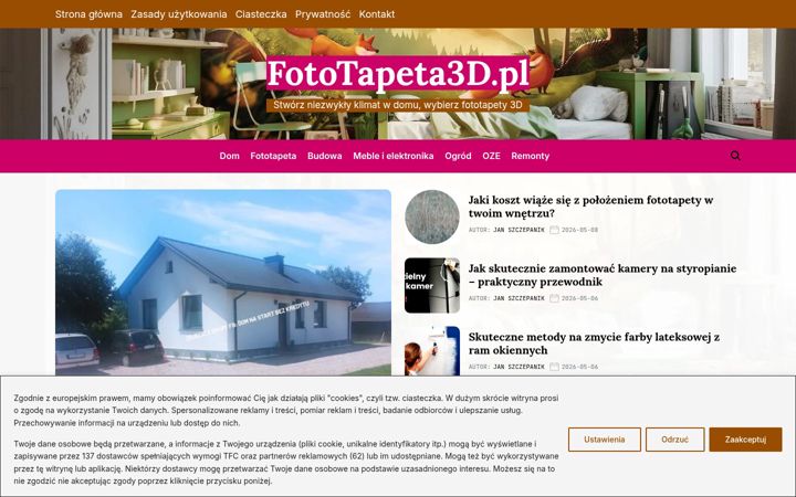 Screenshot of fototapeta3d.pl