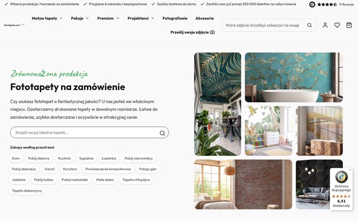Screenshot of fototapety.com