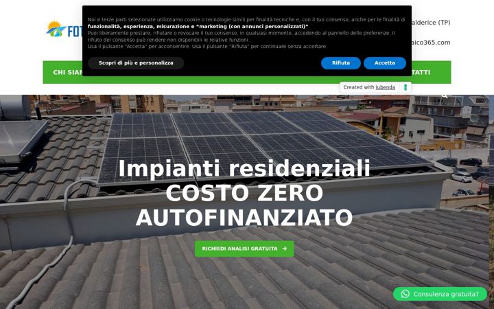 Screenshot of fotovoltaico365.com