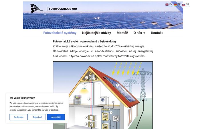 Screenshot of fotovoltaika4you.sk