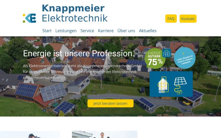 Screenshot of fotovoltaikreinigung-melle.de