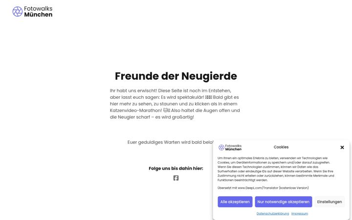 Screenshot of fotowalks-muenchen.de