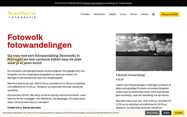 Screenshot of fotowolk.nl
