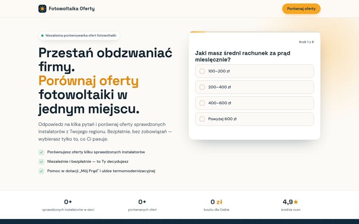 Screenshot of fotowoltaika-oferty.pl