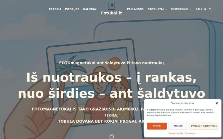 Snímek obrazovky fotukai.lt