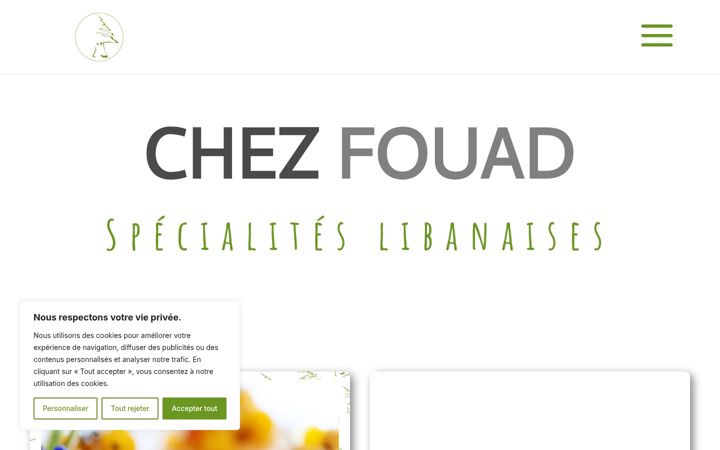 Screenshot of fouadtraiteur.ch