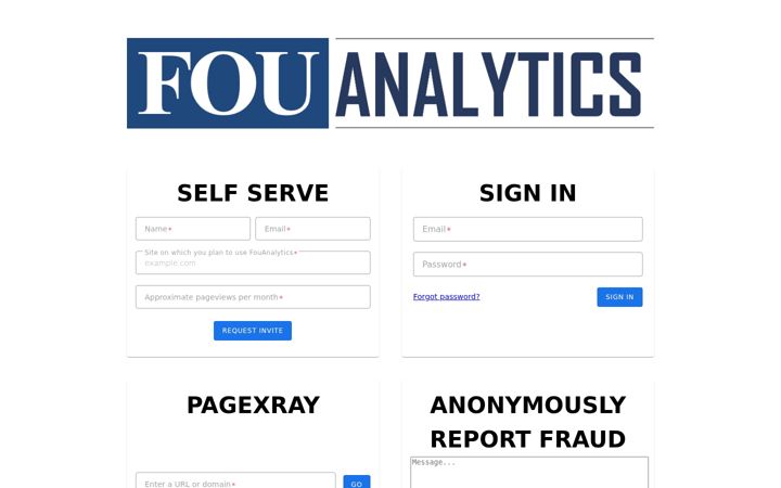 Screenshot von fouanalytics.com