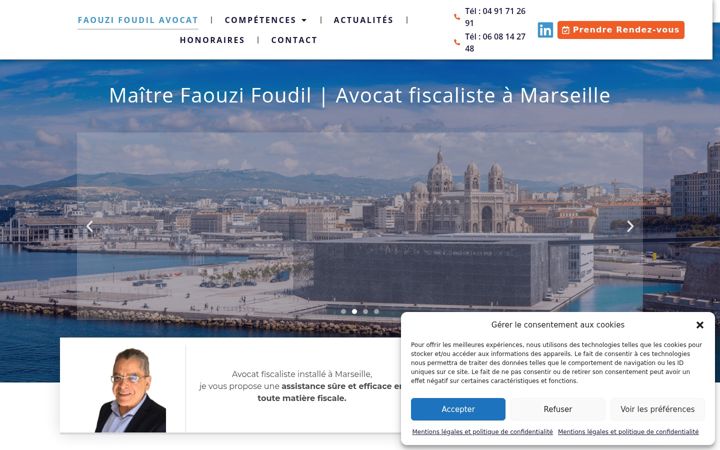 Screenshot of foudilavocat.com