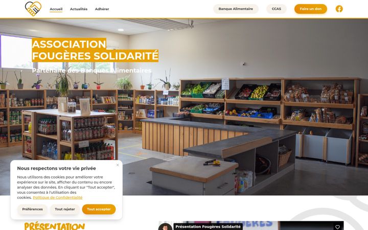 Screenshot of fougeres-solidarite.fr