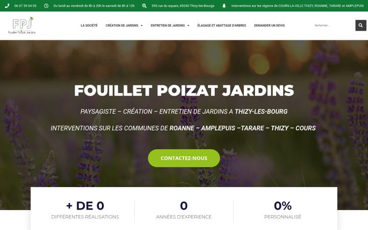 Screenshot of fouillet-poizat-jardins.fr