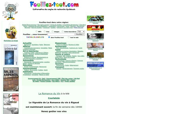 Screenshot of fouillez-tout.com