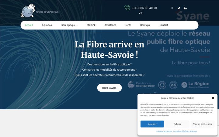 Screenshot of fouineinformatique.fr