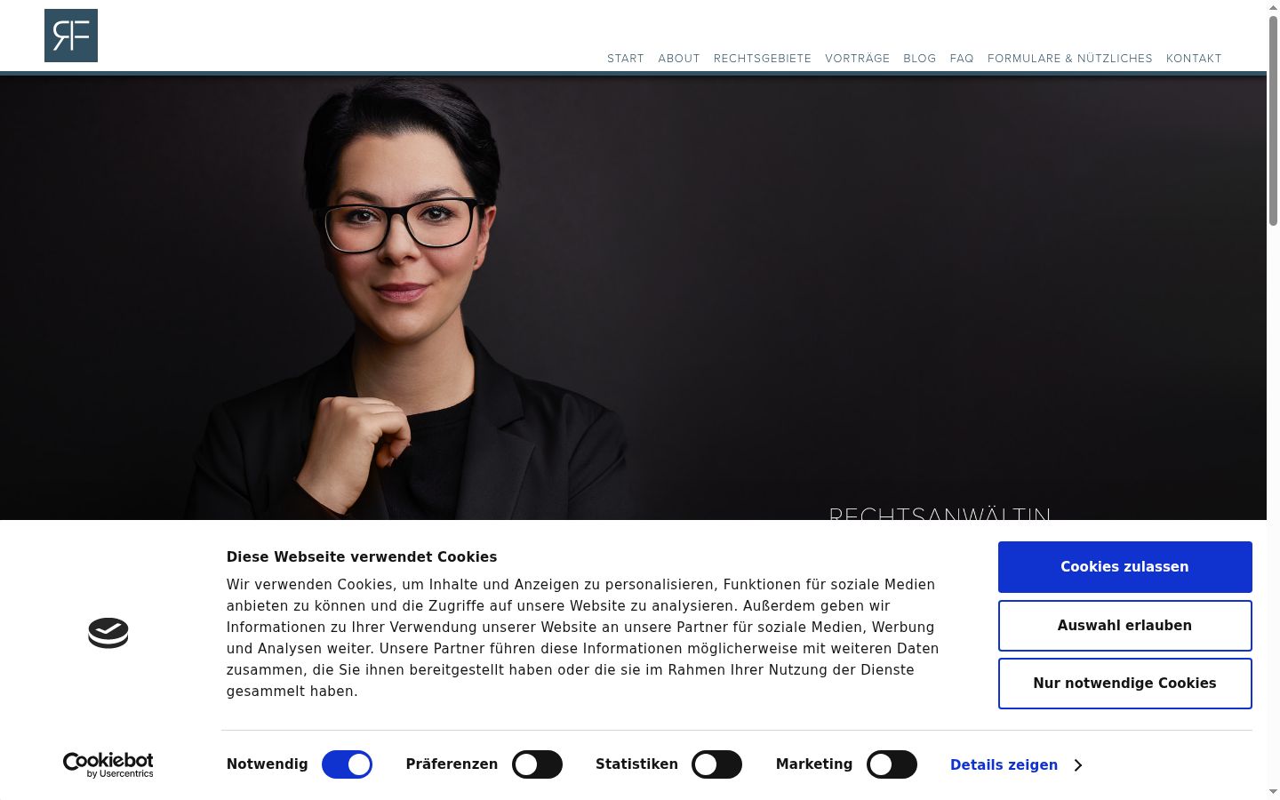 Screenshot του banner συγκατάθεσης που εμφανίστηκε πριν από οποιαδήποτε αλληλεπίδραση