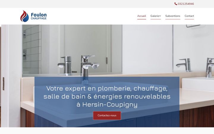 Screenshot of foulonchauffage.fr