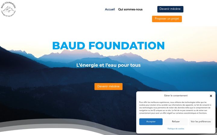 Screenshot of foundation-baud.fr