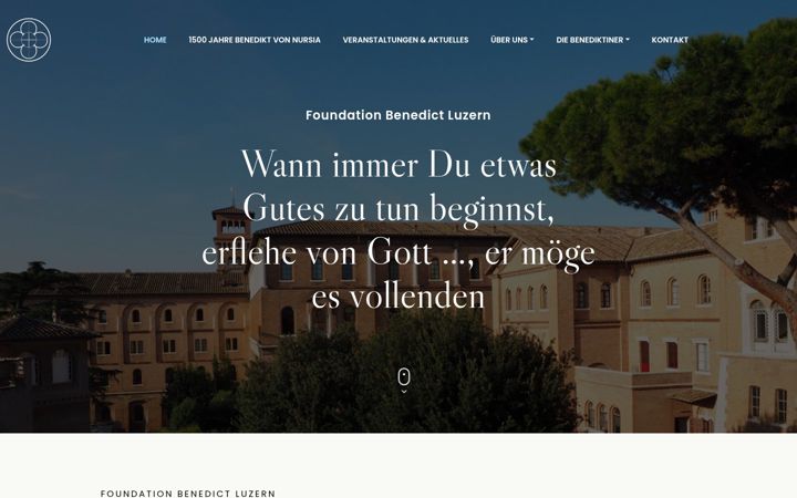 Screenshot of foundation-benedict.org