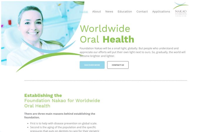 Screenshot of foundation-nakao.com